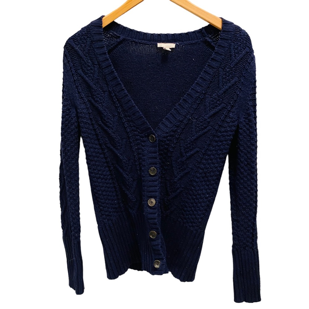GAP Vintage Chunky Knit Grandpa Cardigan Wool Blend